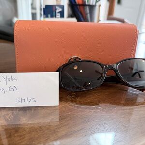 Tory Burch Tortoise Full Rim Sunglass Frames with Orange Case
